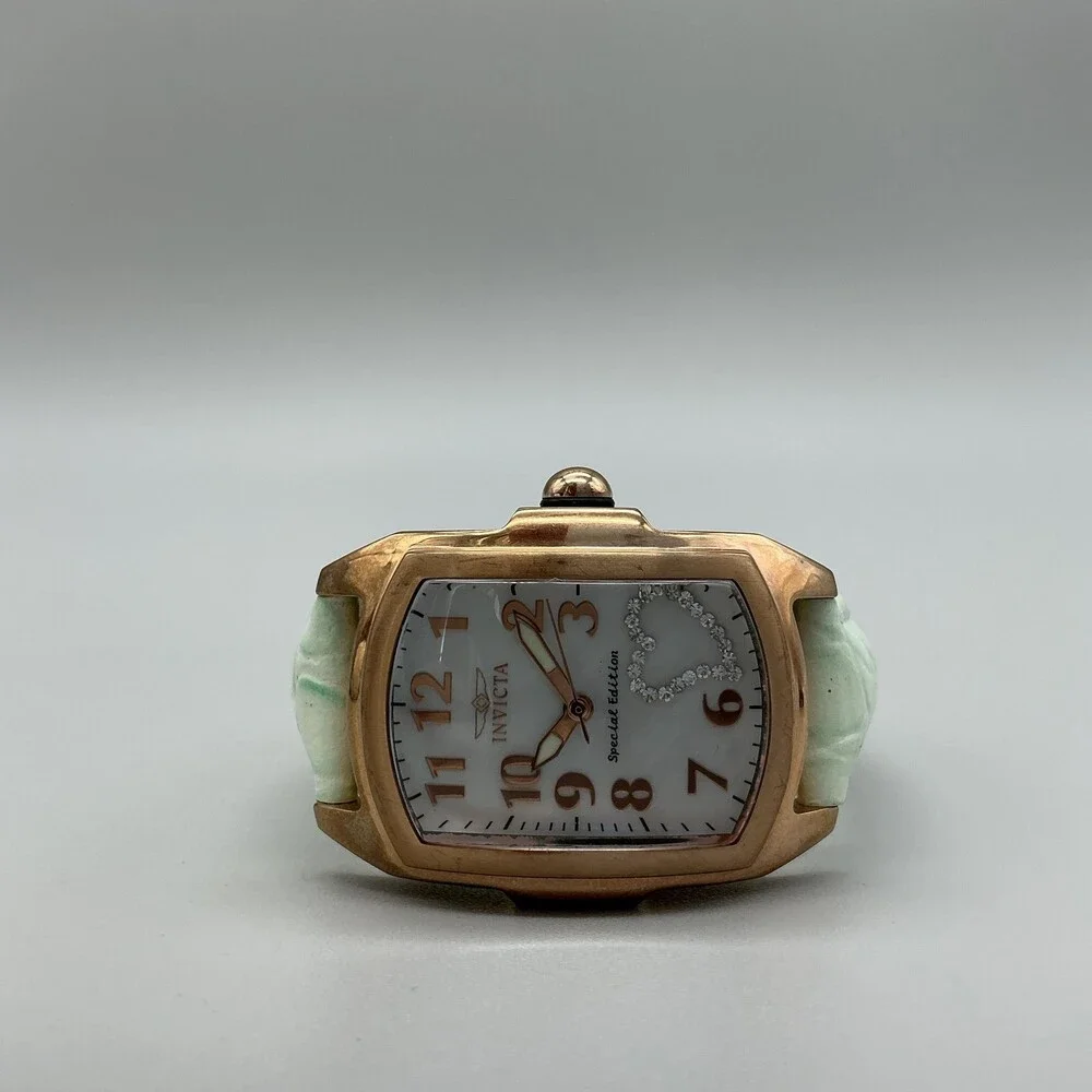 Invicta Lupah Womens Watch 29mm White Dial Special Edition Heart New Battery
